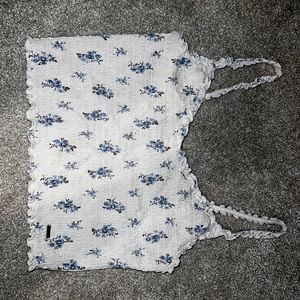 Hollister Floral Crop Top with Straps